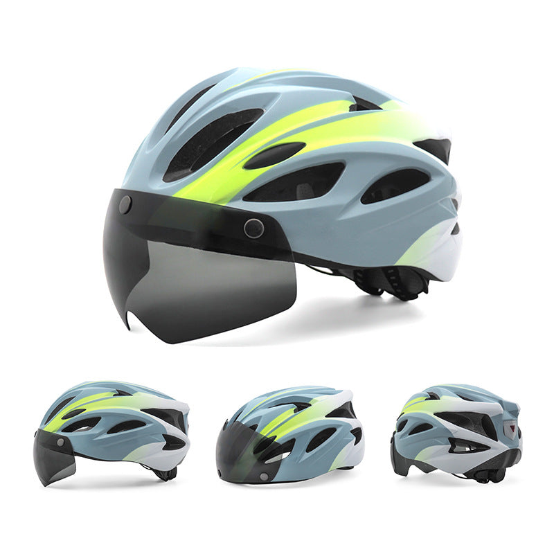 Aerodynamic Cycling Helmet with Integrated Visor Kalsten