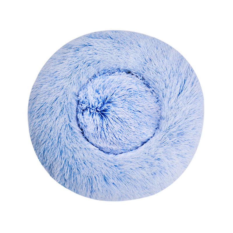 Cozy Plush Round Dog Bed