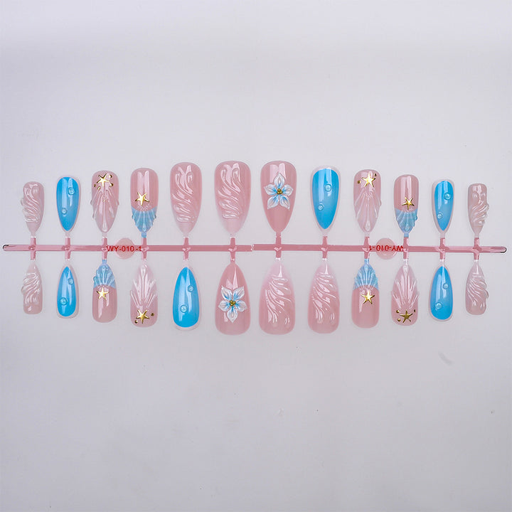 Decorative Press-On Nail Art Set Kalsten 1787294254