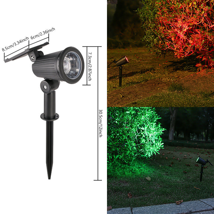 Solar-Powered Adjustable Garden Spotlight With Swivel Stake Kalsten