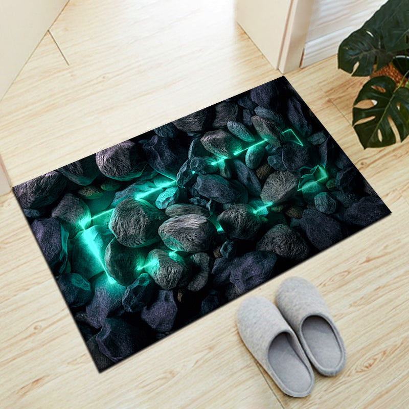 Stone-Inspired Decorative Floor Mat Kalsten