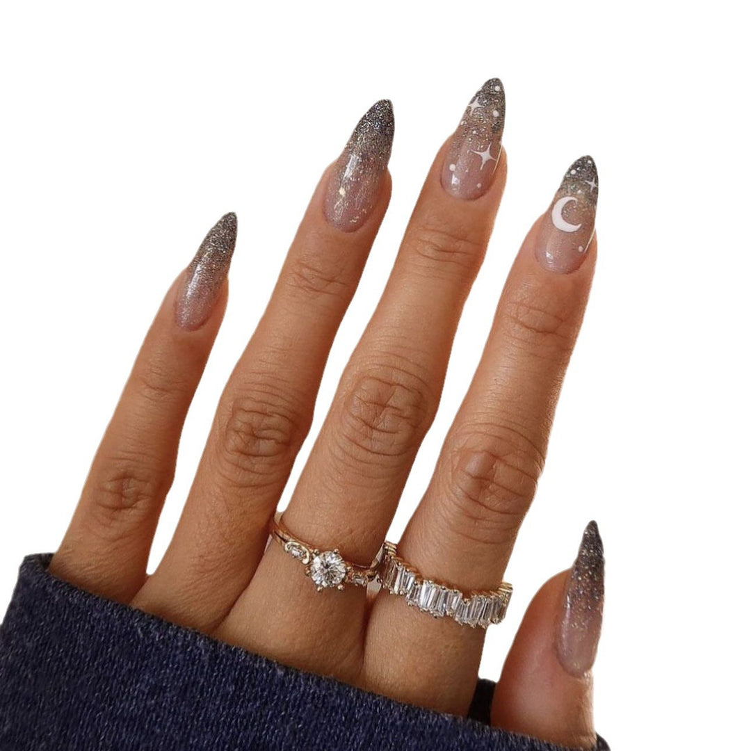 Celestial Themed Nail Art
