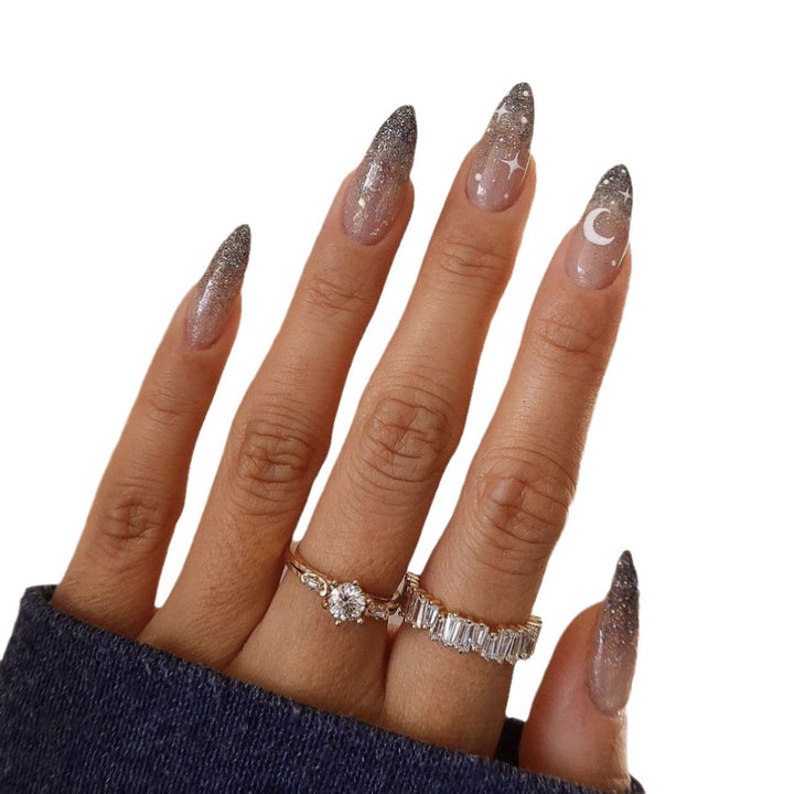 Celestial Themed Nail Art