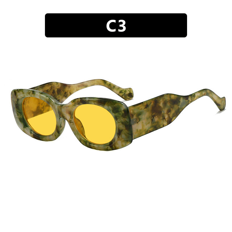Ladies futuristic sunglasses in elegant square design Kalsten