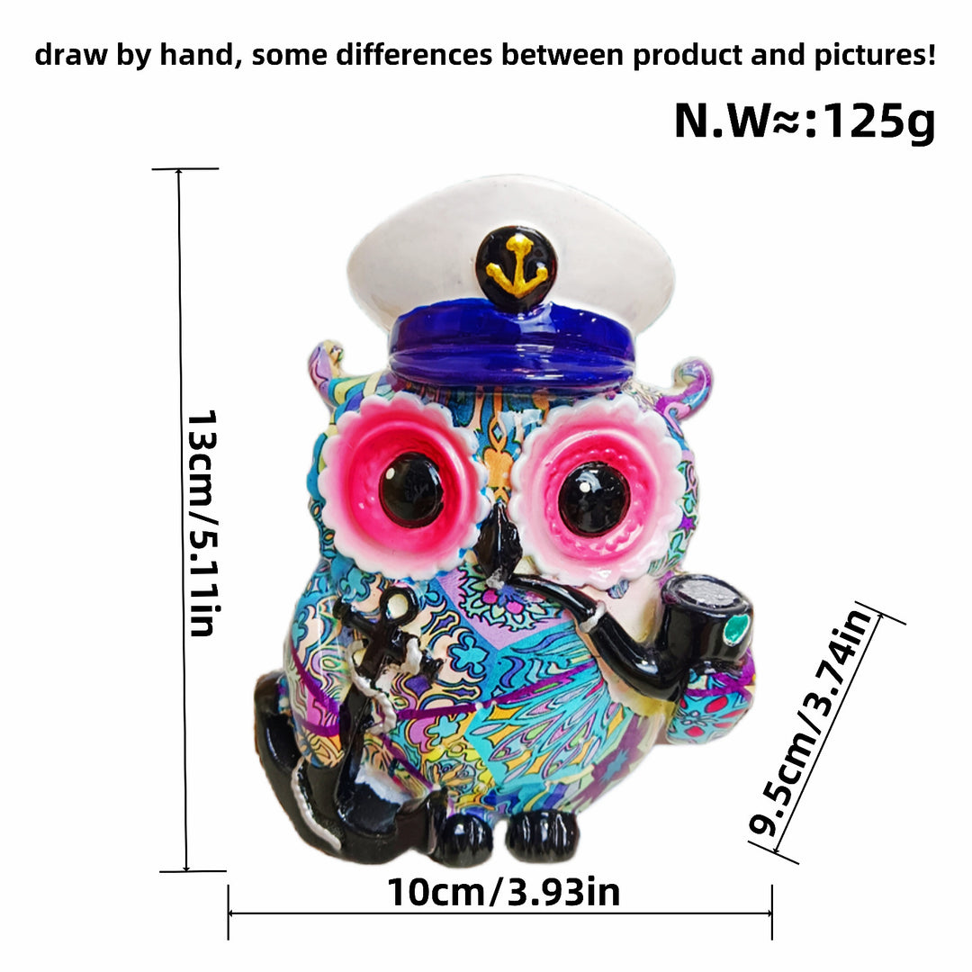 Artful owl figure in maritime design Kalsten