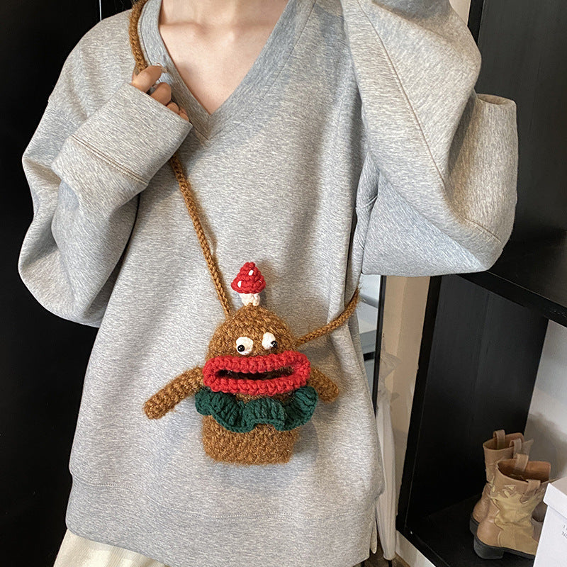 Cute Crochet Character Handbag
