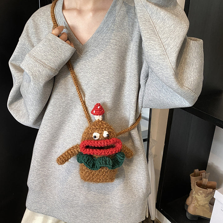 Cute Crochet Character Handbag