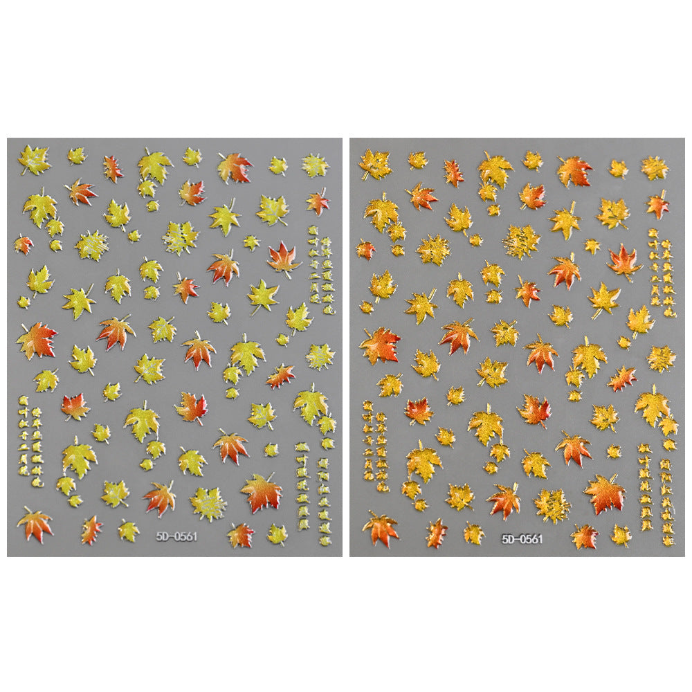 Autumn Leaf Nail Art Stickers