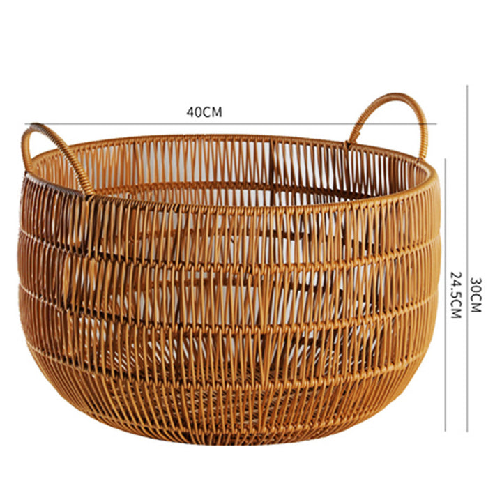Woven Storage Basket with Handles Kalsten