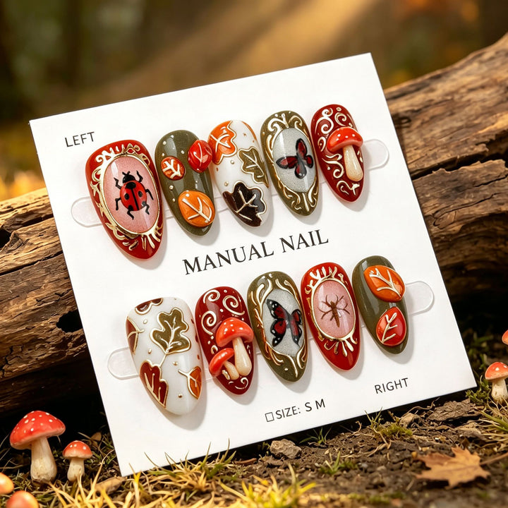 Artistic Manual Press-On Nail Art Set