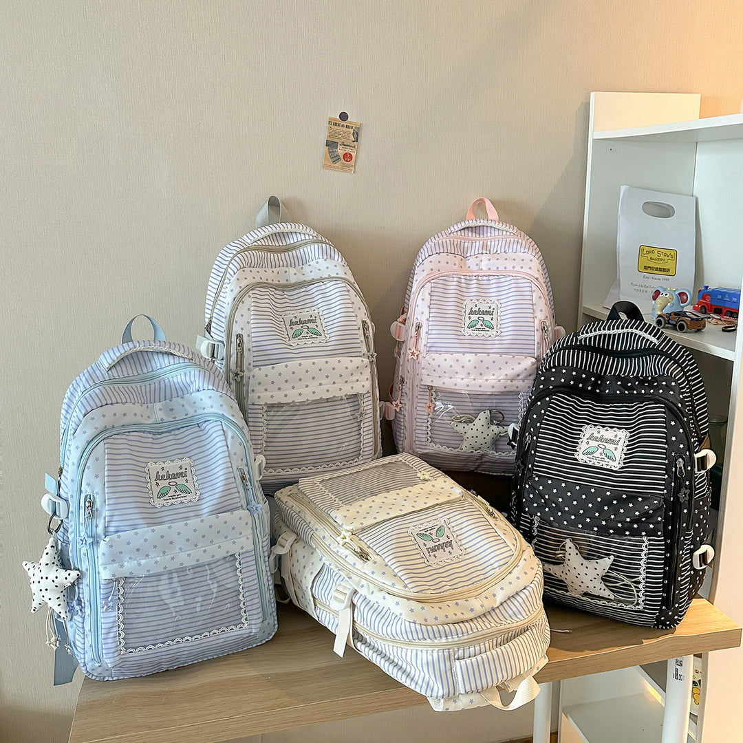 Cute Star-Patterned School Backpack Kalsten