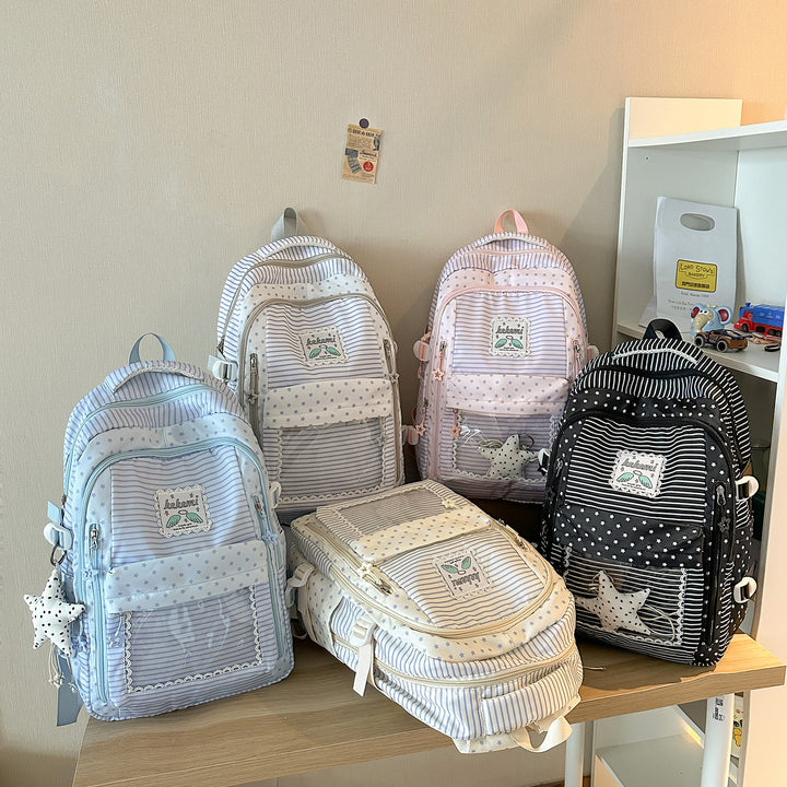 Cute Star-Patterned School Backpack Kalsten