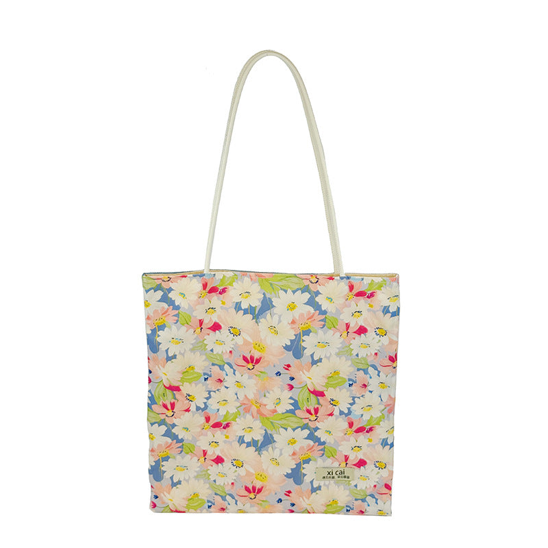 Floral Print Reusable Shopping Tote