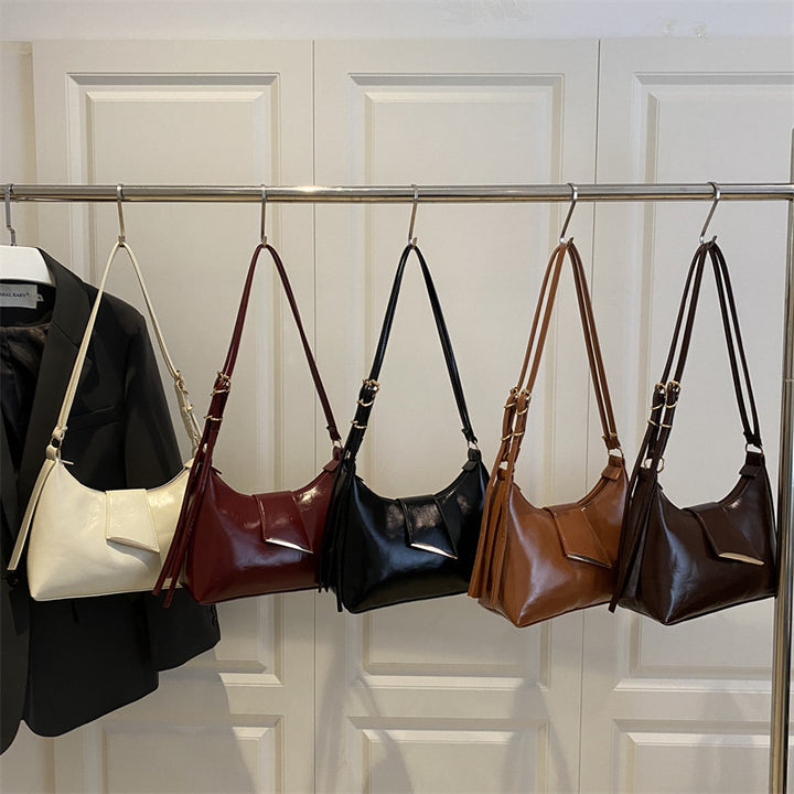 Luxurious Patent Leather Shoulder Bag Kalsten