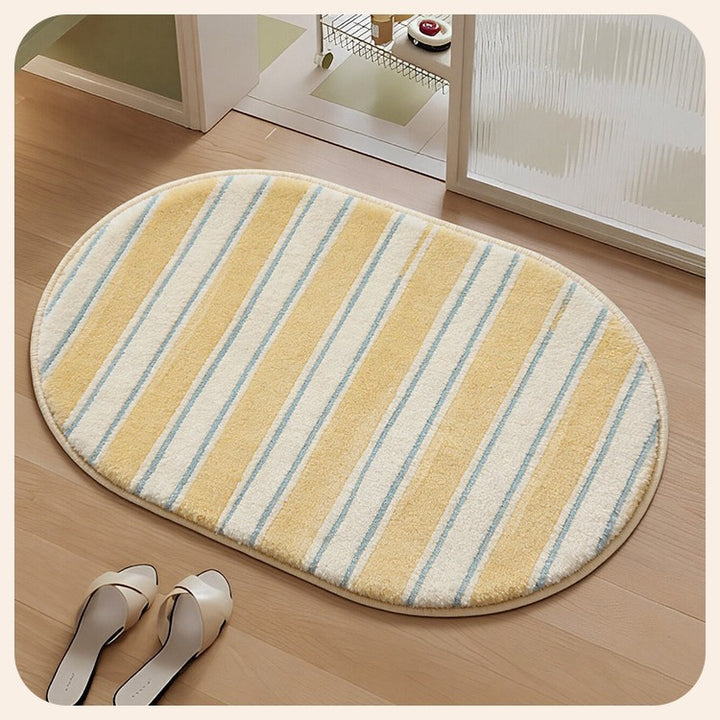 Soft Striped Bathroom Mat