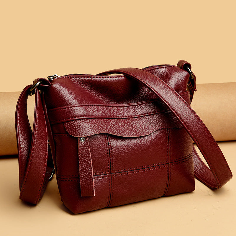 Functional Leather Crossbody Bag Kalsten