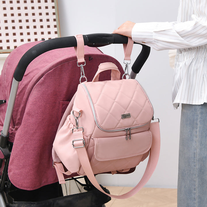 Modern Quilted Multi-Functional Backpack Kalsten