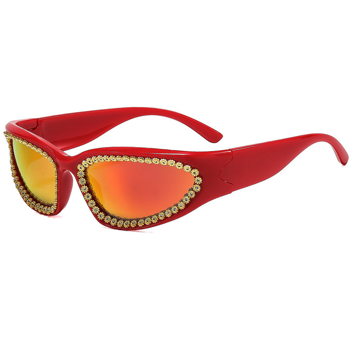 Women’s fashionable sunglasses with glamorous crystal frame Kalsten