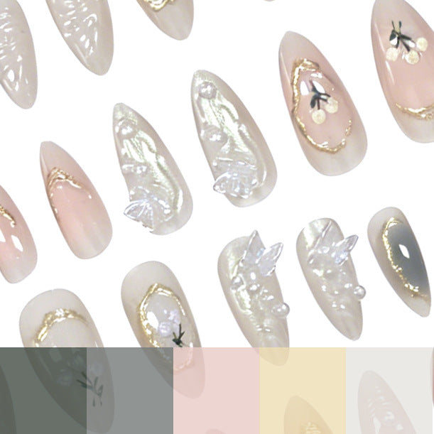 Elegant Decorative Gel Nail Enhancements Kalsten