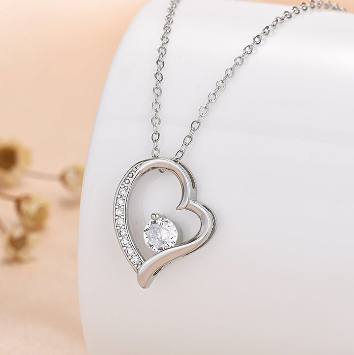 Kalsten | Eternal Rose Box "To My Love" With Diamond Heart Necklace