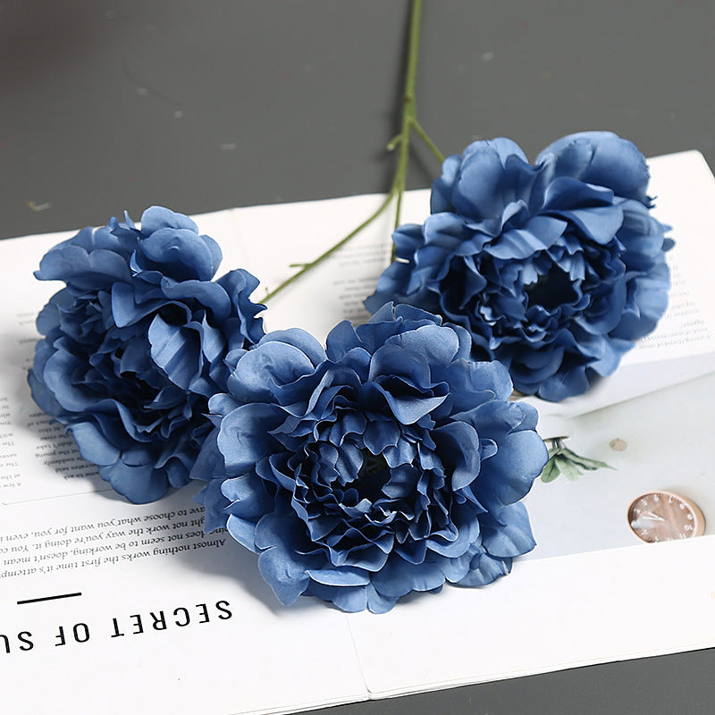 Premium Fabric Peony Flower Stem
