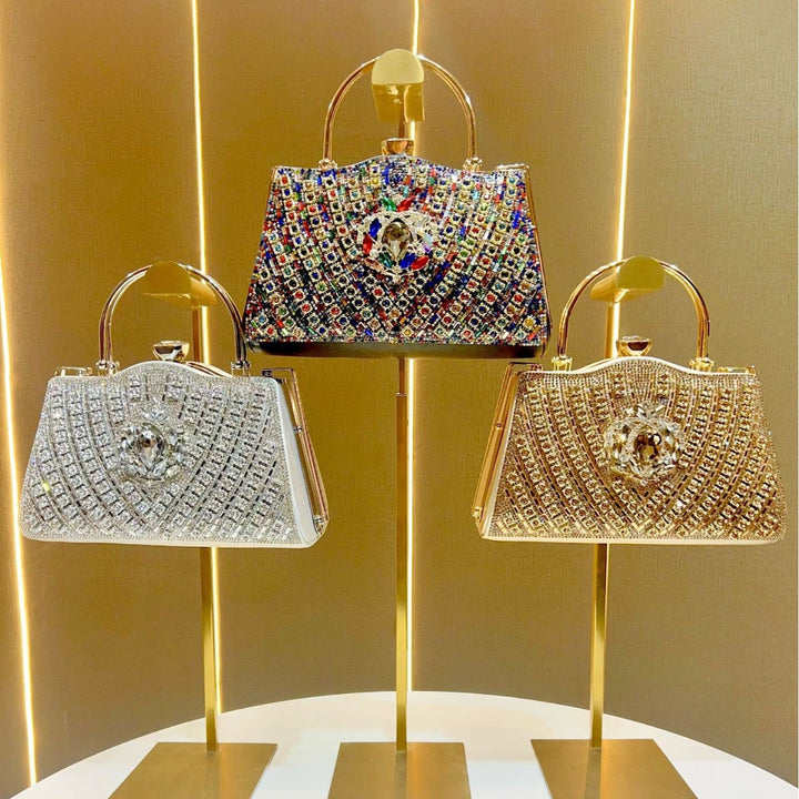 Ornate Bejeweled Evening Handbag