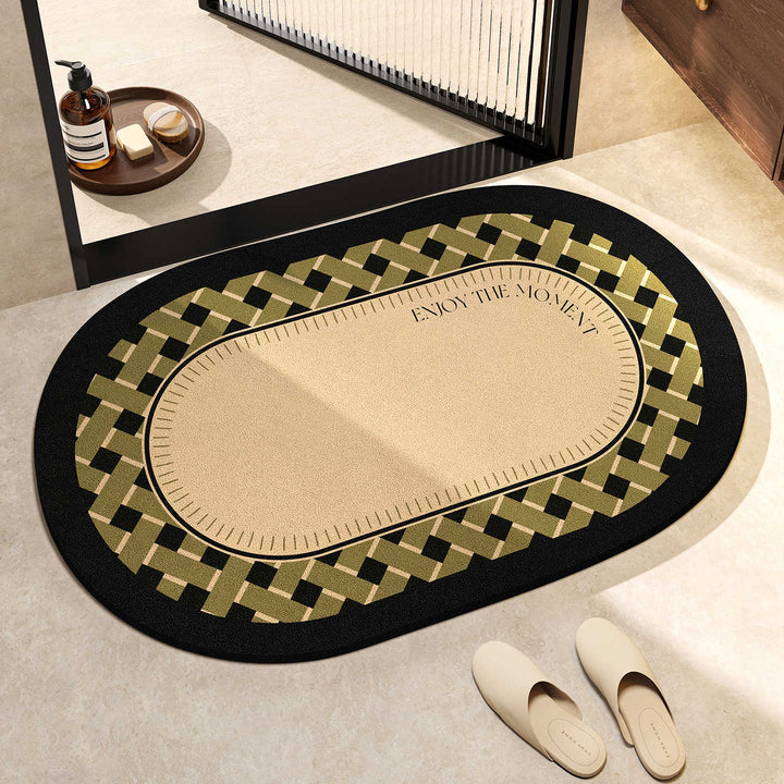 Elegant Oval Floor Mat Kalsten