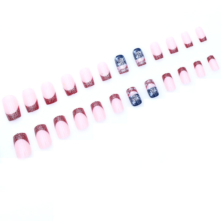 Patriotic Themed Glitter Nail Art Kalsten