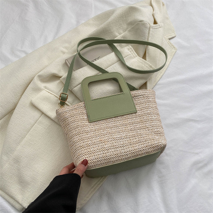 Modern Textured Woven Handheld Bag Kalsten
