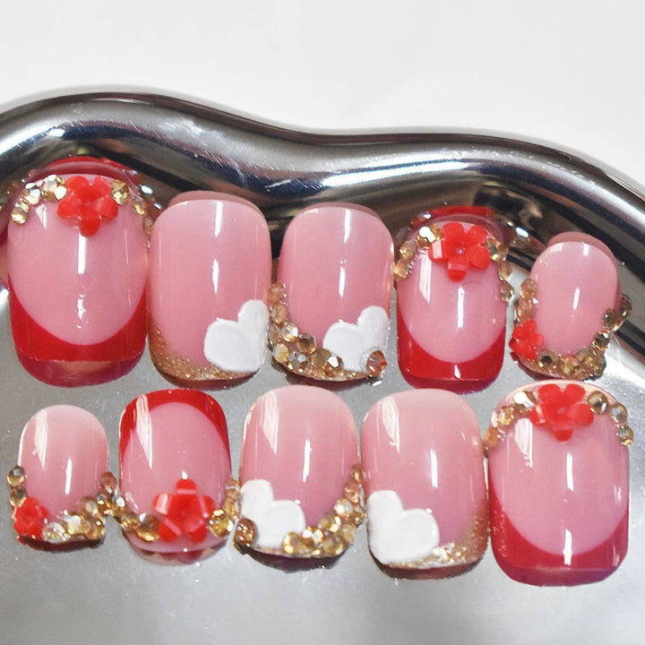 Decorative Floral Nail Enhancements Kalsten
