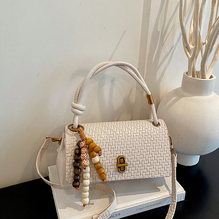 Woven Leather Handbag