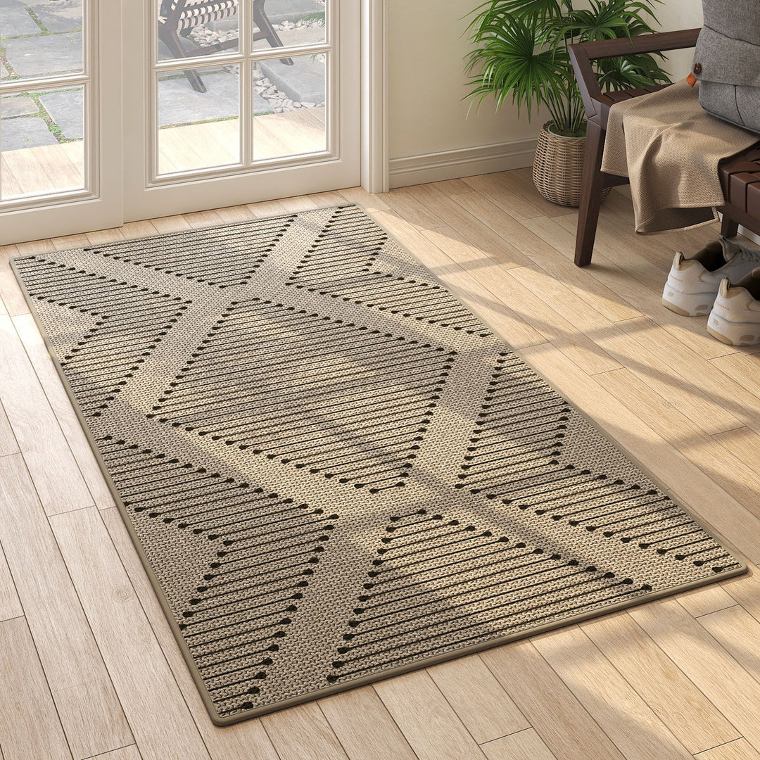 Artistic Geometric Indoor Area Mat Kalsten