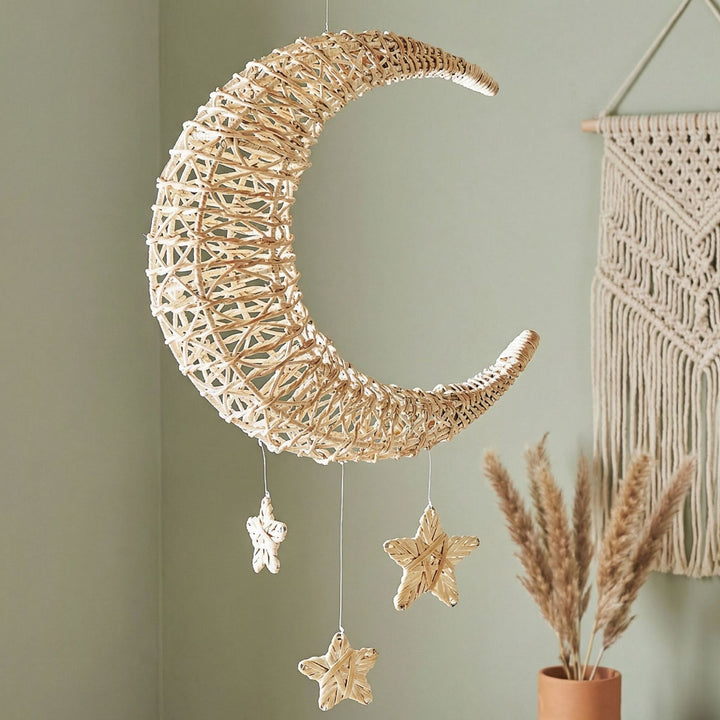 Stylish pendant light made of woven material Kalsten