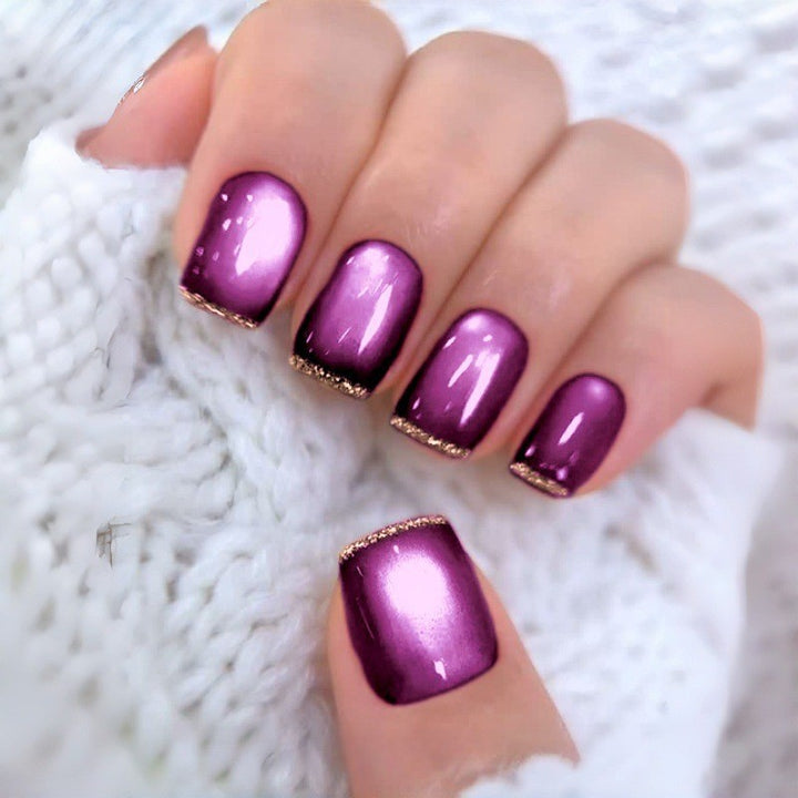 Elegant Glitter Ombre Press-On Nails Kalsten