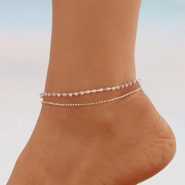 Elegant Double Layered Anklet Kalsten