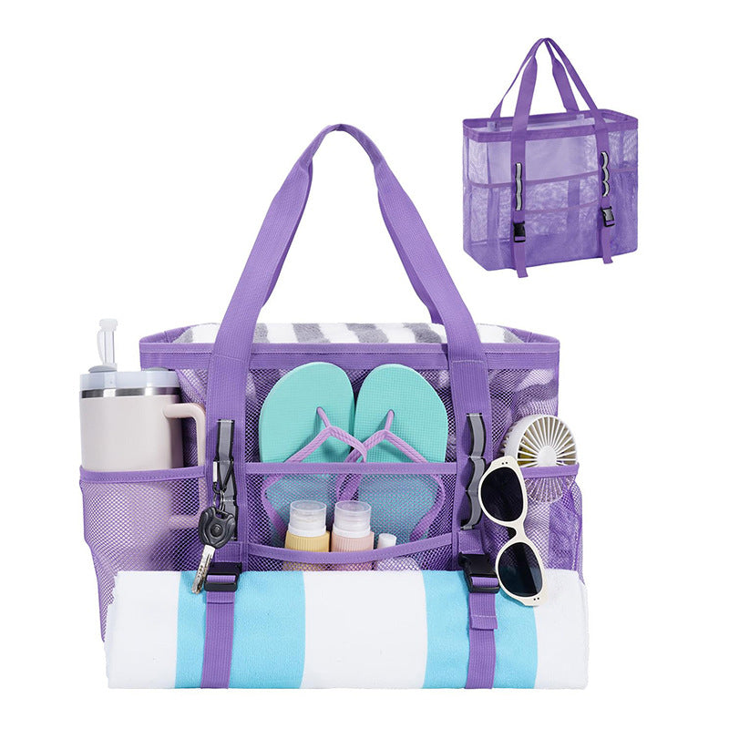 Multifunctional beach bag with mesh design Kalsten