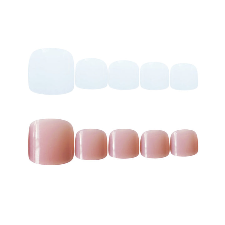 Elegant Press-On Toenail Art