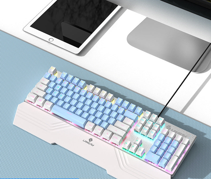 Wired Mechanical Keyboard with RGB Lighting Effects Kalsten
