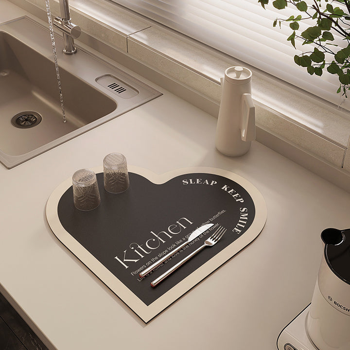 Heart-Shaped Kitchen Mat Kalsten