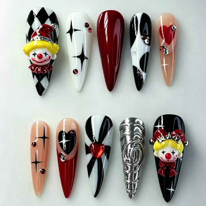 Halloween Nail Art Set with Spooky Designs and Gliding Design Kalsten