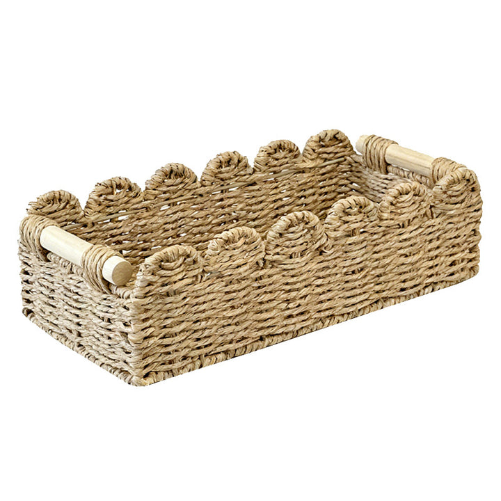 Decorative storage basket with ergonomic handles Kalsten