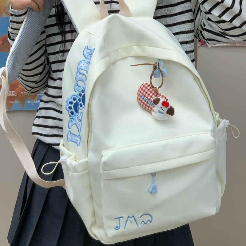Embroidered Character-Themed Backpack Kalsten