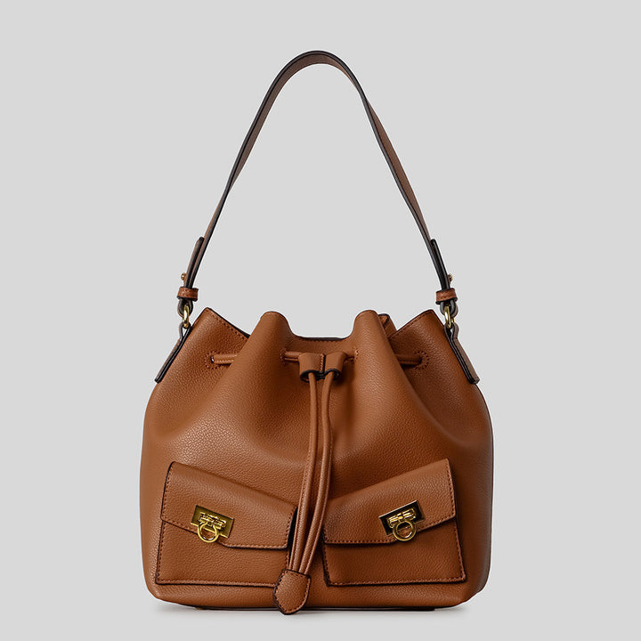 Leather Bucket Bag