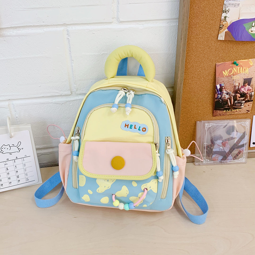 Leisure Backpack with Colorful Applications and Creative Design Kalsten