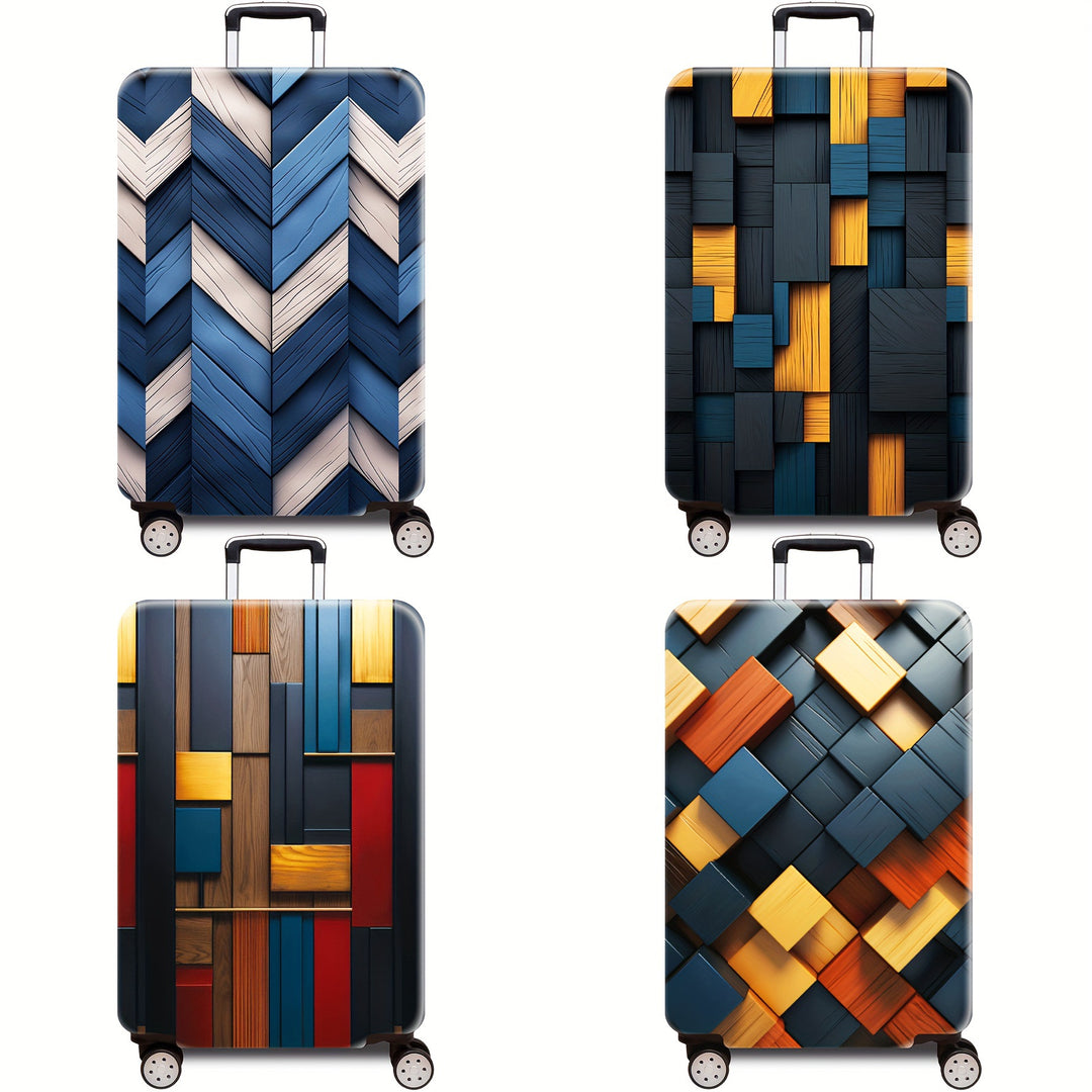 Hard Shell Luggage with Geometric Design Kalsten
