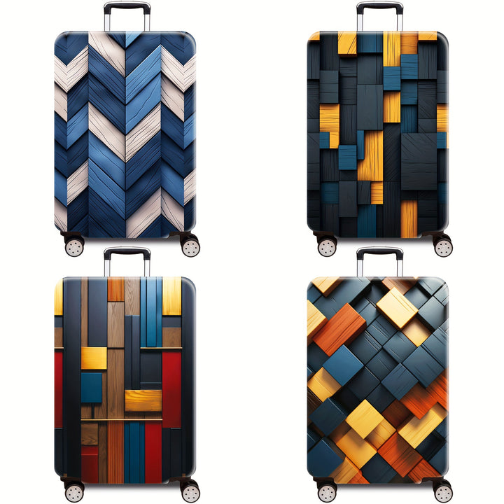 Hard Shell Luggage with Geometric Design Kalsten