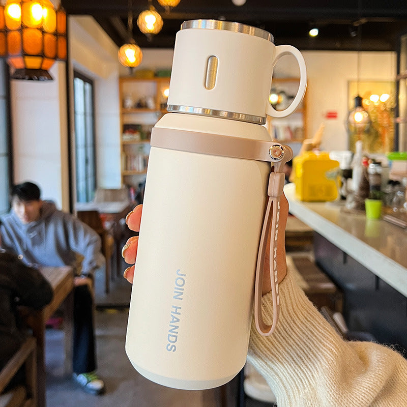 Women's Insulated Travel Water Bottle with Practical Handle Kalsten