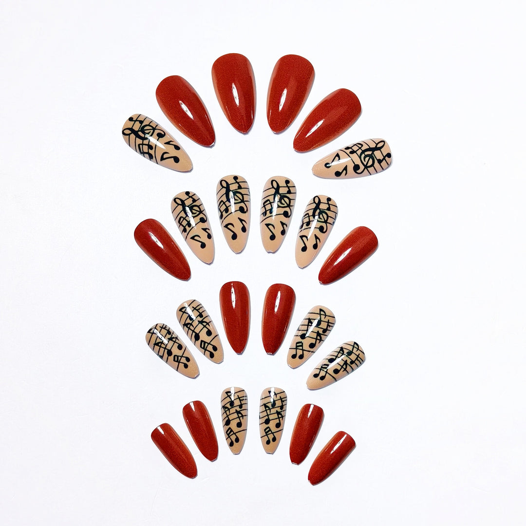 Musical Note Long-Lasting Nail Art Kalsten