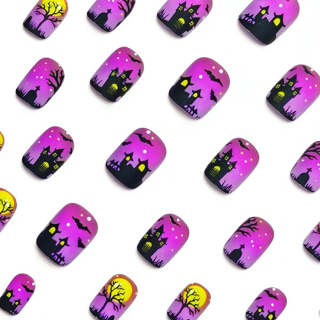 Artificial nails with creepy Halloween motif Kalsten