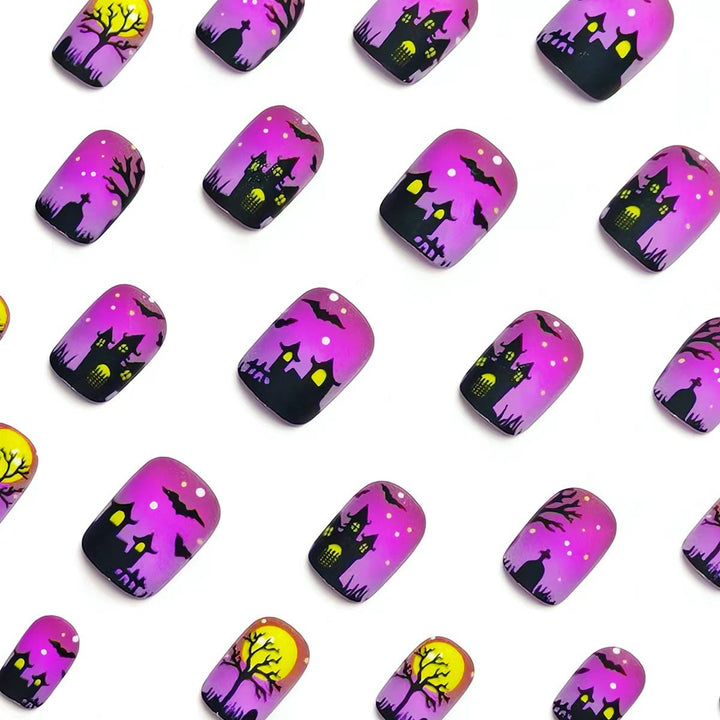 Artificial nails with creepy Halloween motif Kalsten